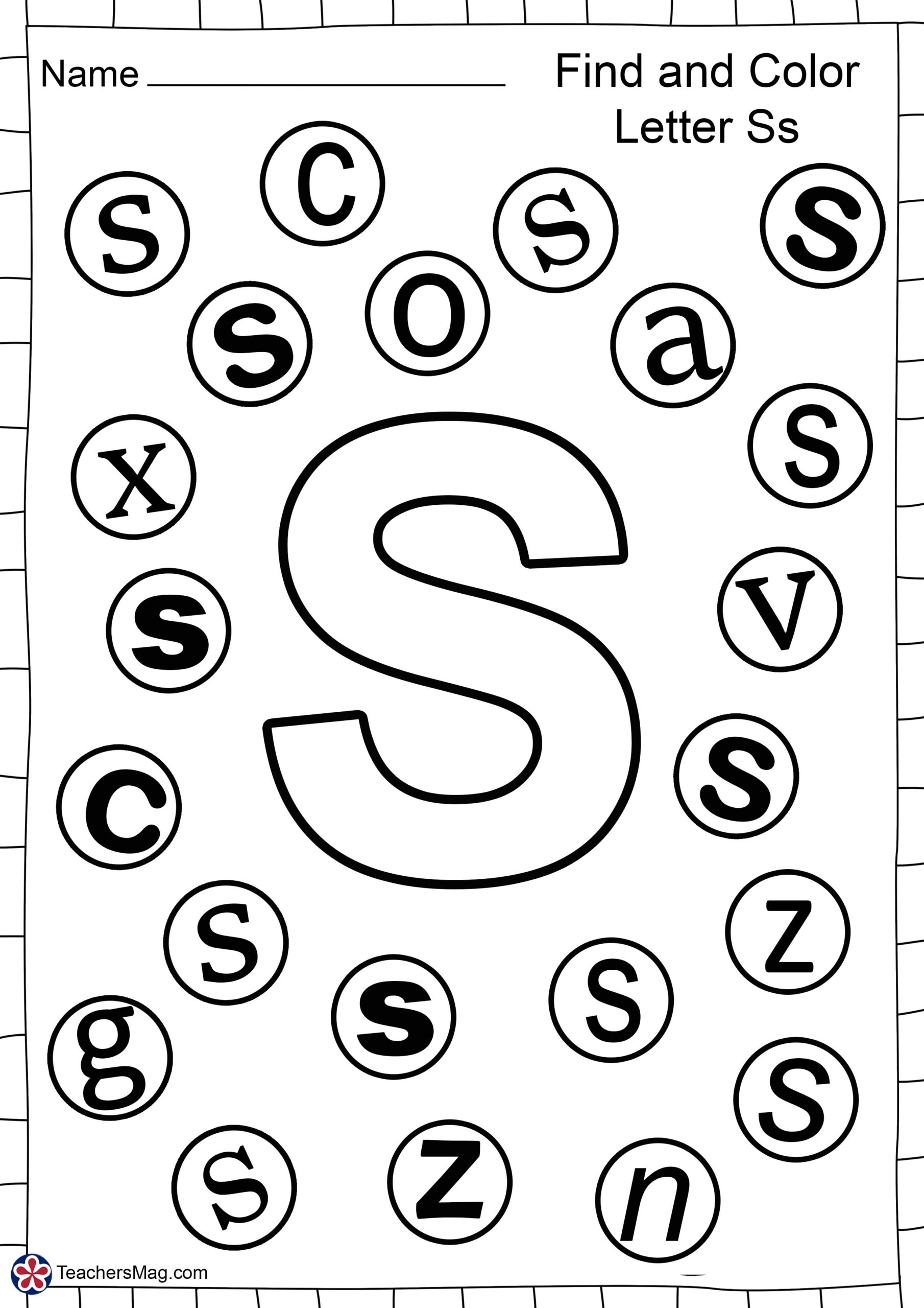 letter s worksheets