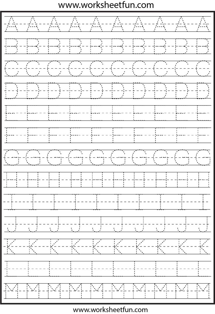 printable letter tracing worksheets