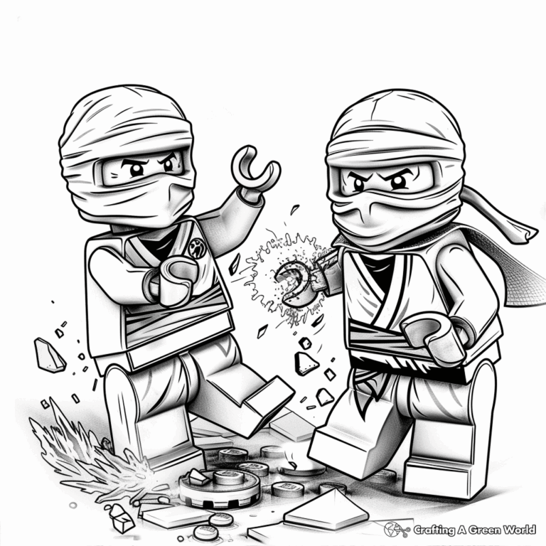 Lloyd Ninjago Coloring Pages Free Printable 