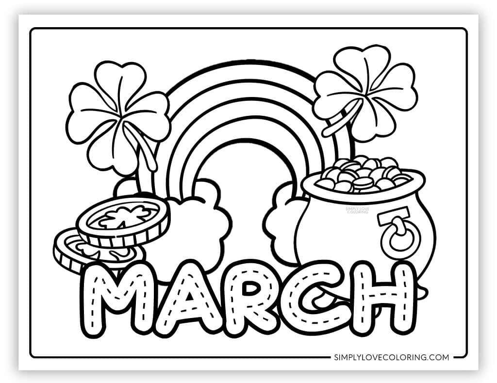 March Coloring Pages Free PDF Printables Simply Love Coloring March Coloring Pages Free PDF Printables Simply Love Coloring