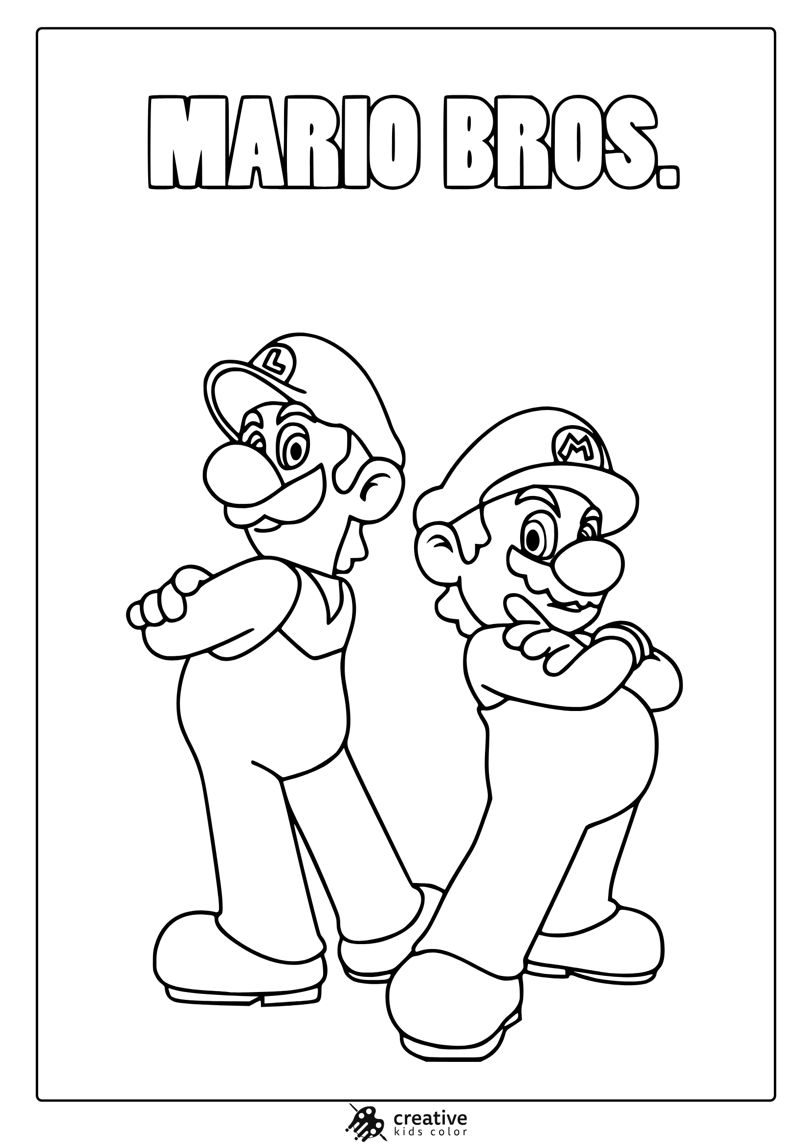 mario coloring page