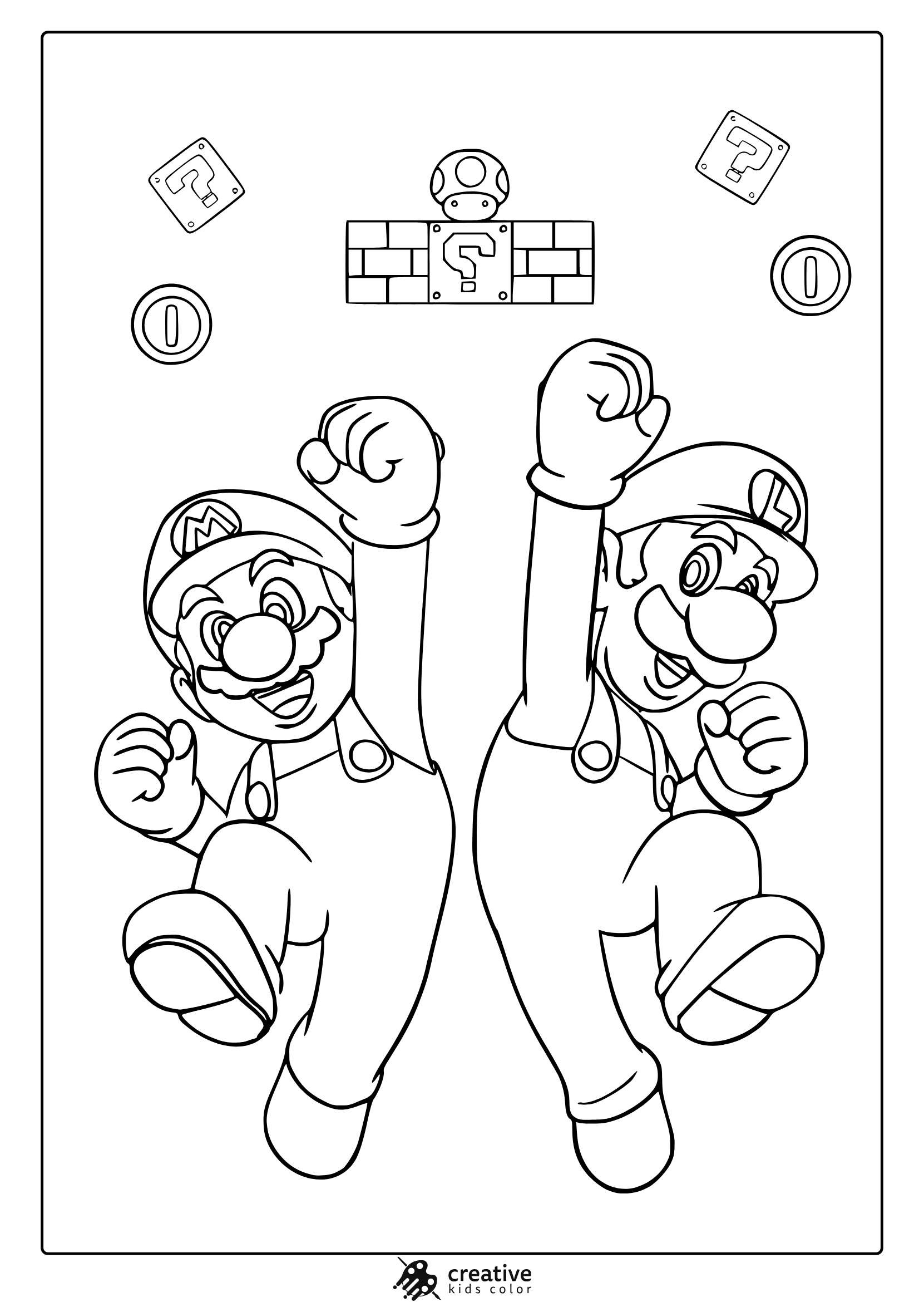 super mario coloring pages