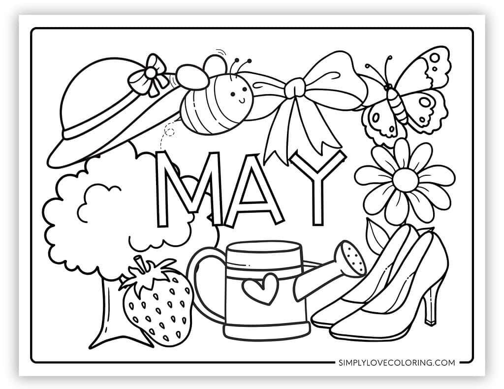 may coloring pages may coloring pages