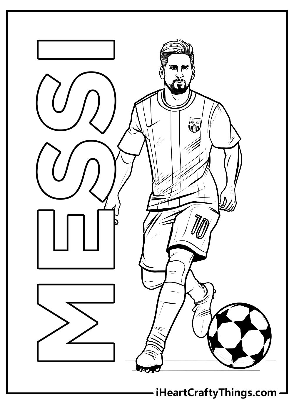 Messi Coloring Pages