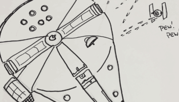Millennium Falcon Coloring Page Fairytale Town