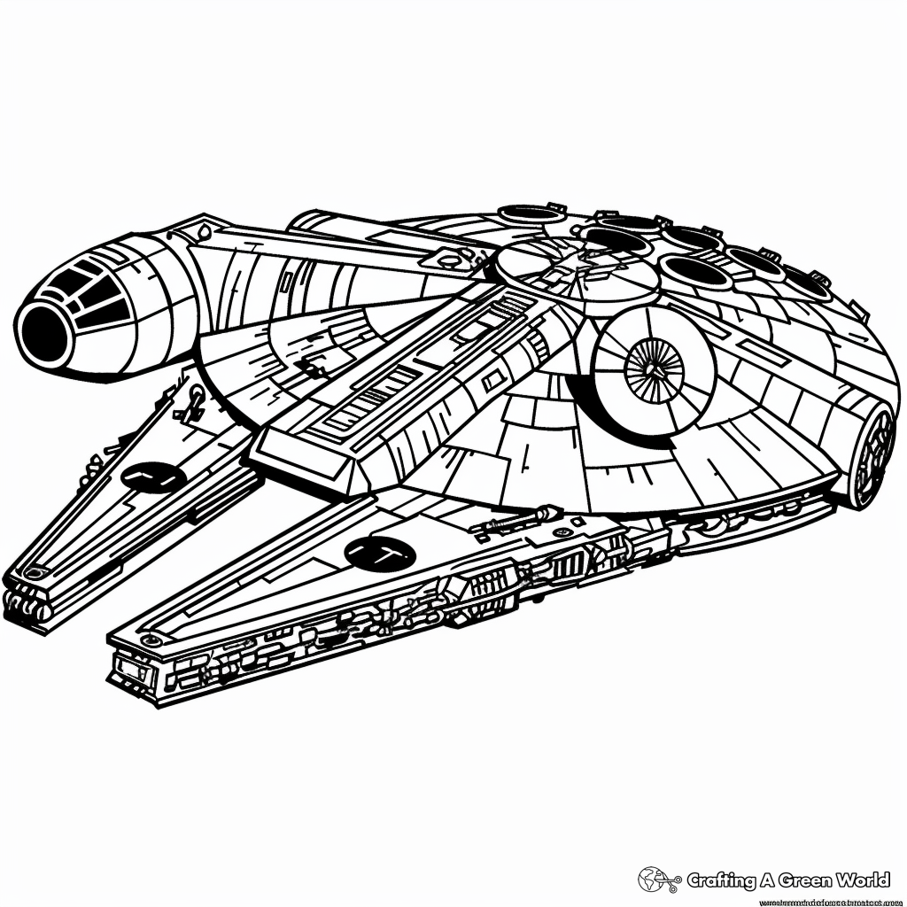 Millennium Falcon Coloring Pages Free Printable Millennium Falcon Coloring Pages Free Printable