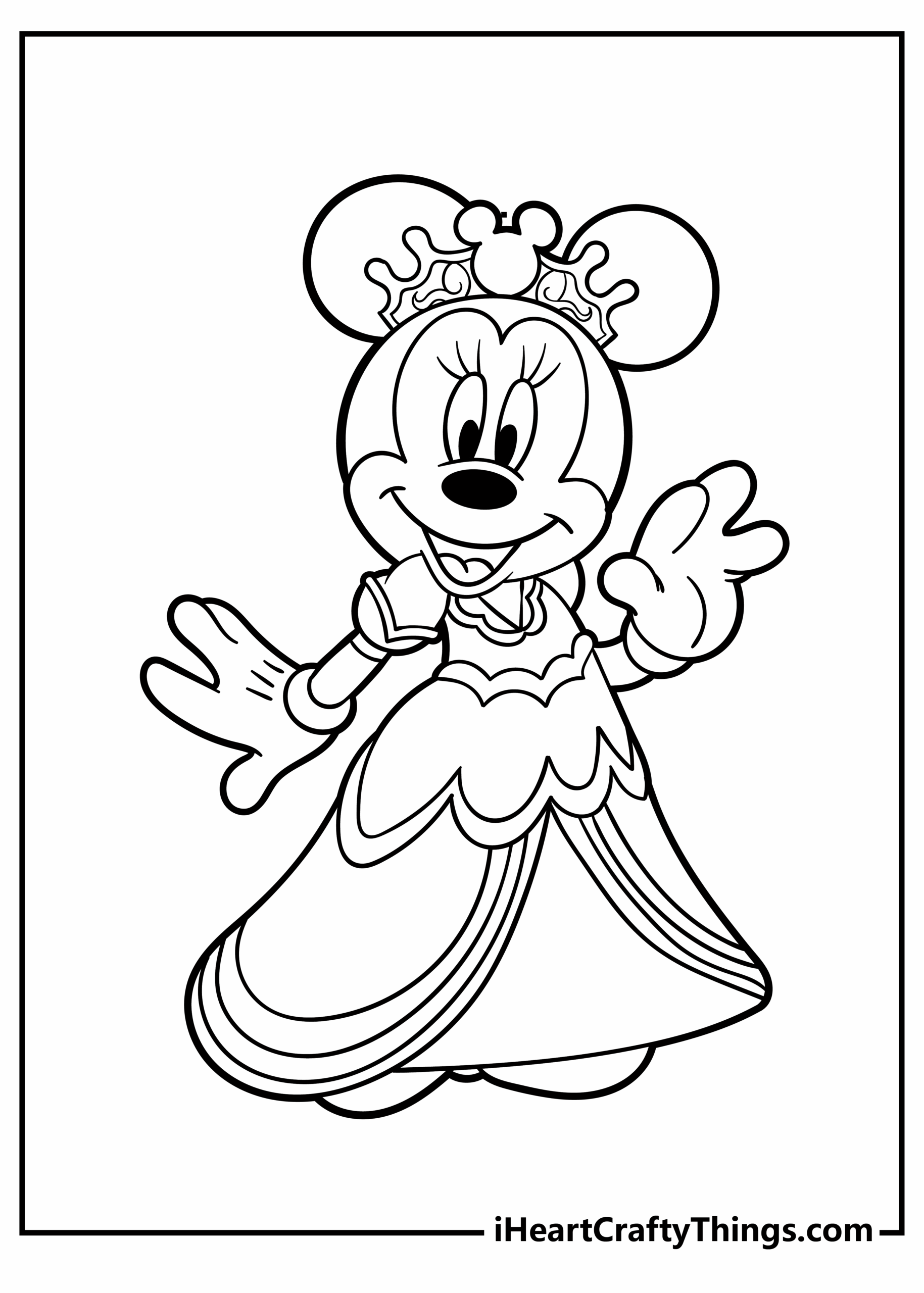 Minnie Mouse Coloring Pages 30 Free Printables  Minnie Mouse Coloring Pages 30 Free Printables