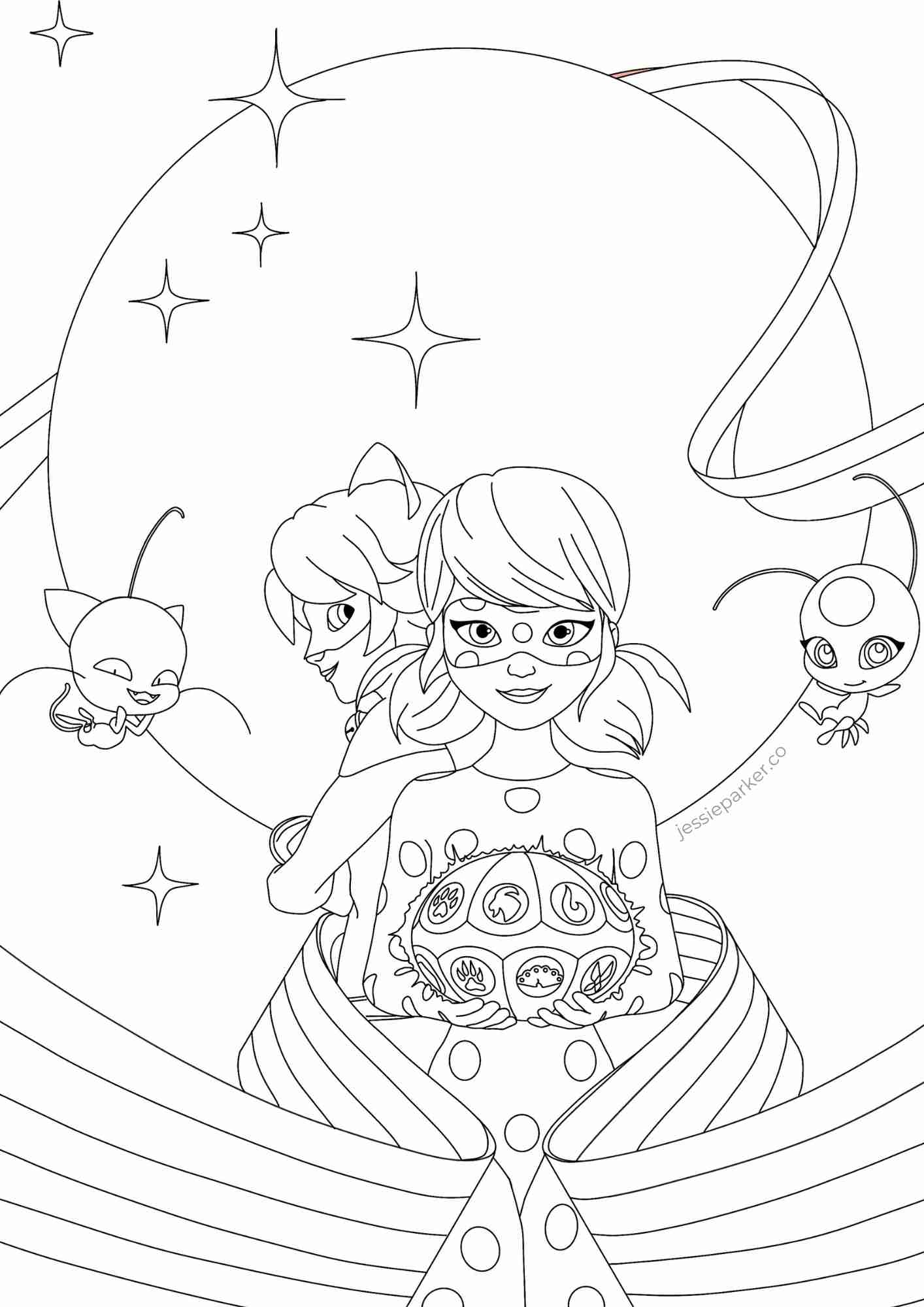 miraculous coloring pages