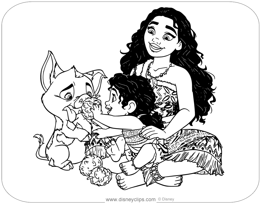 moana 2 coloring pages