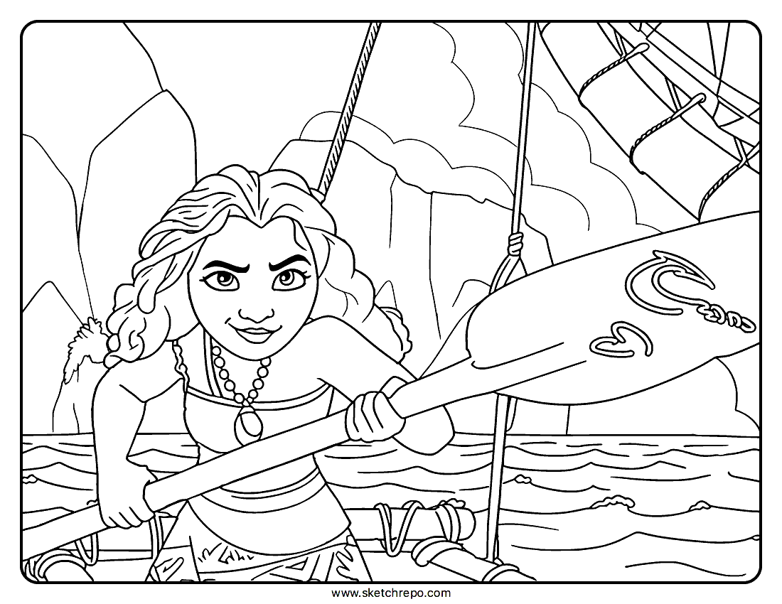 moana coloring pages