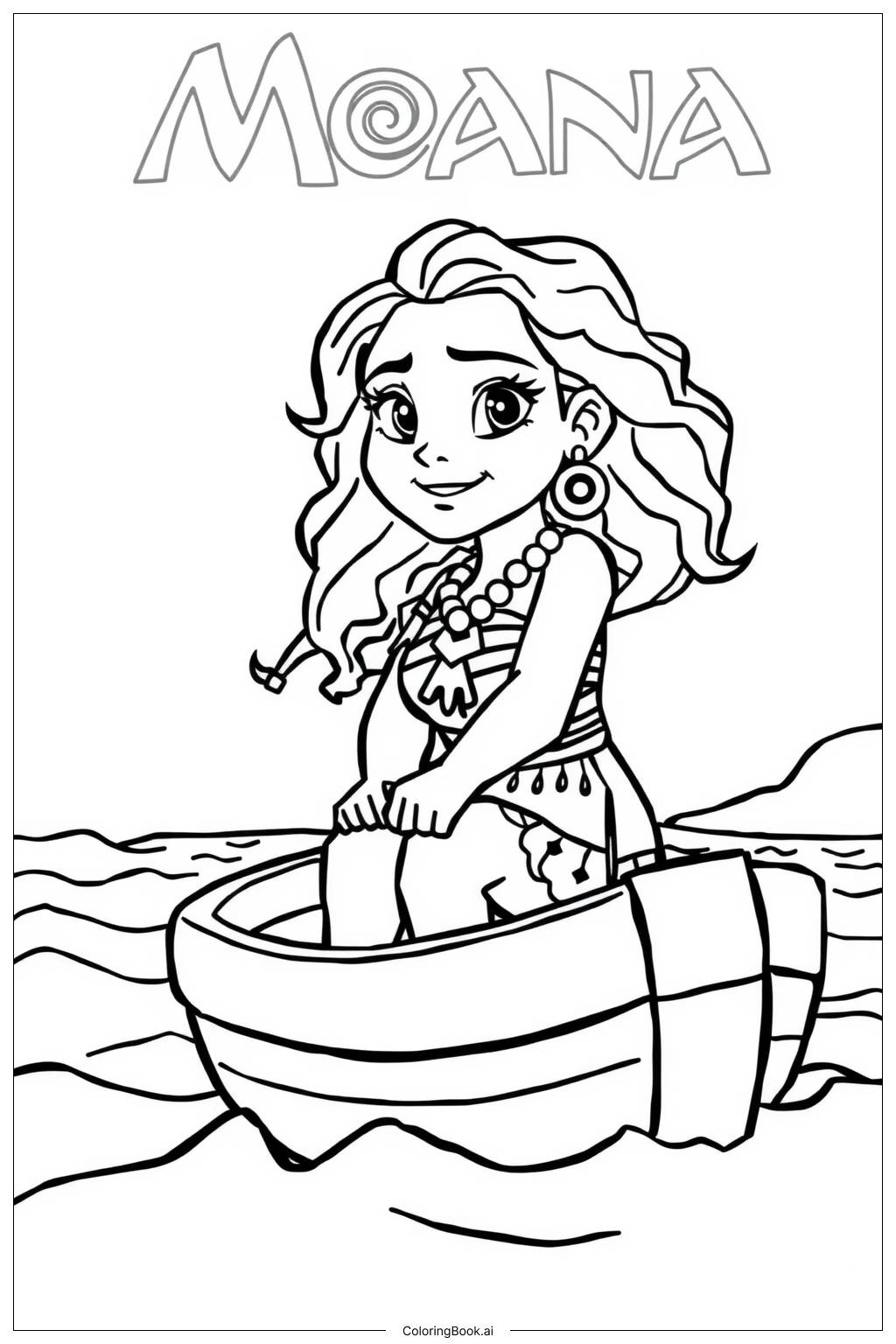 coloring pages moana
