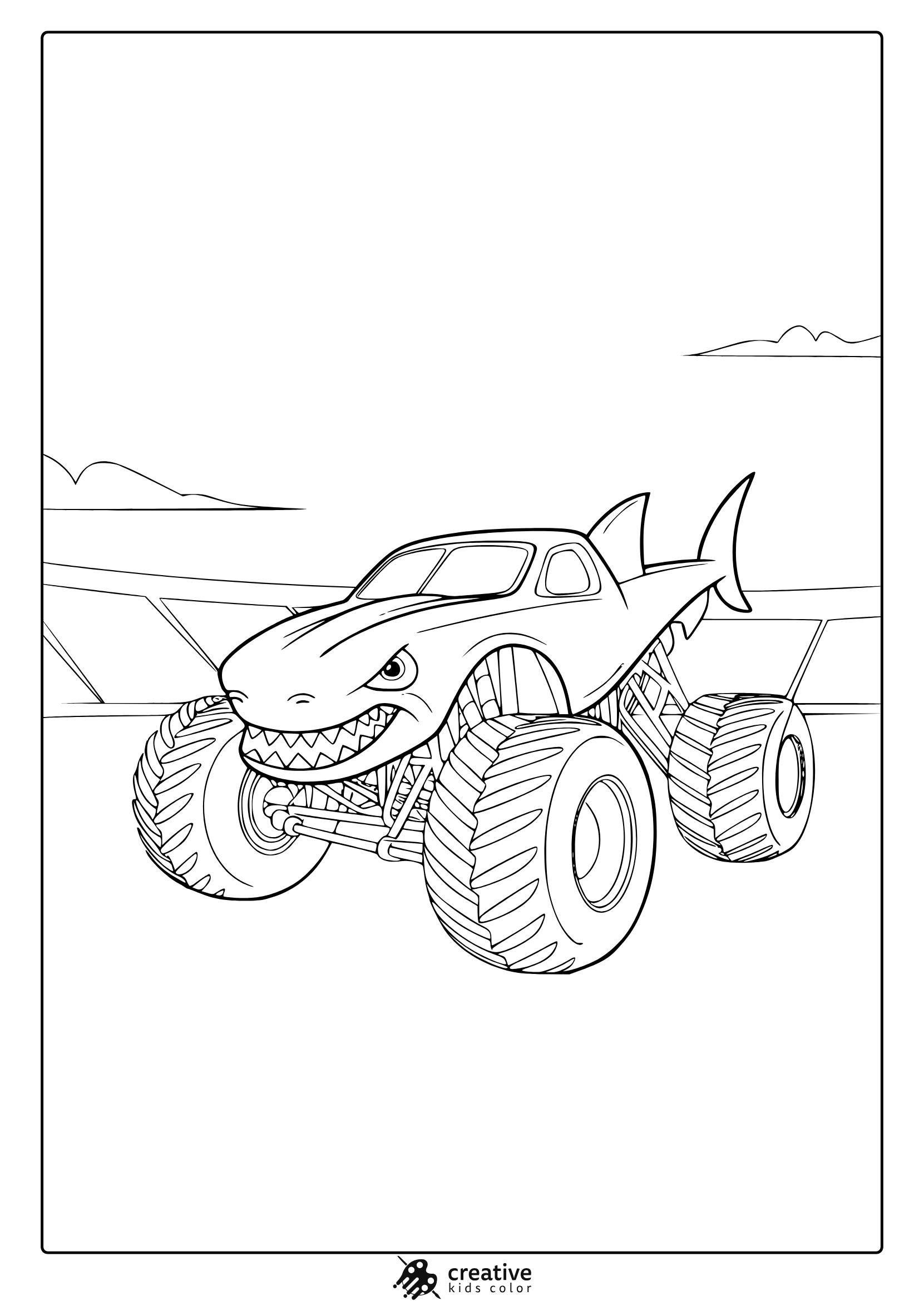 monster jam coloring pages
