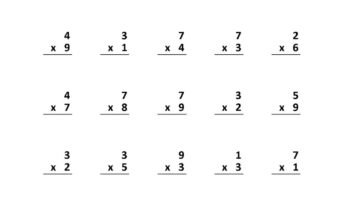 Multiplication 1 Minute Drill V 10 Math Worksheets With Answers Pdf Year 2 3 4 Grade 2 3 4 printable Worksheets Multiplication Test Etsy