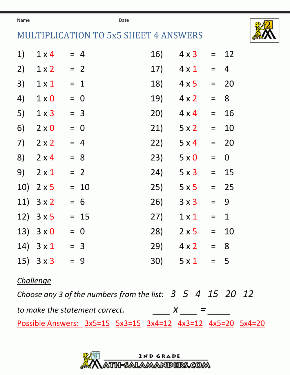 multiplication worksheets grade 5