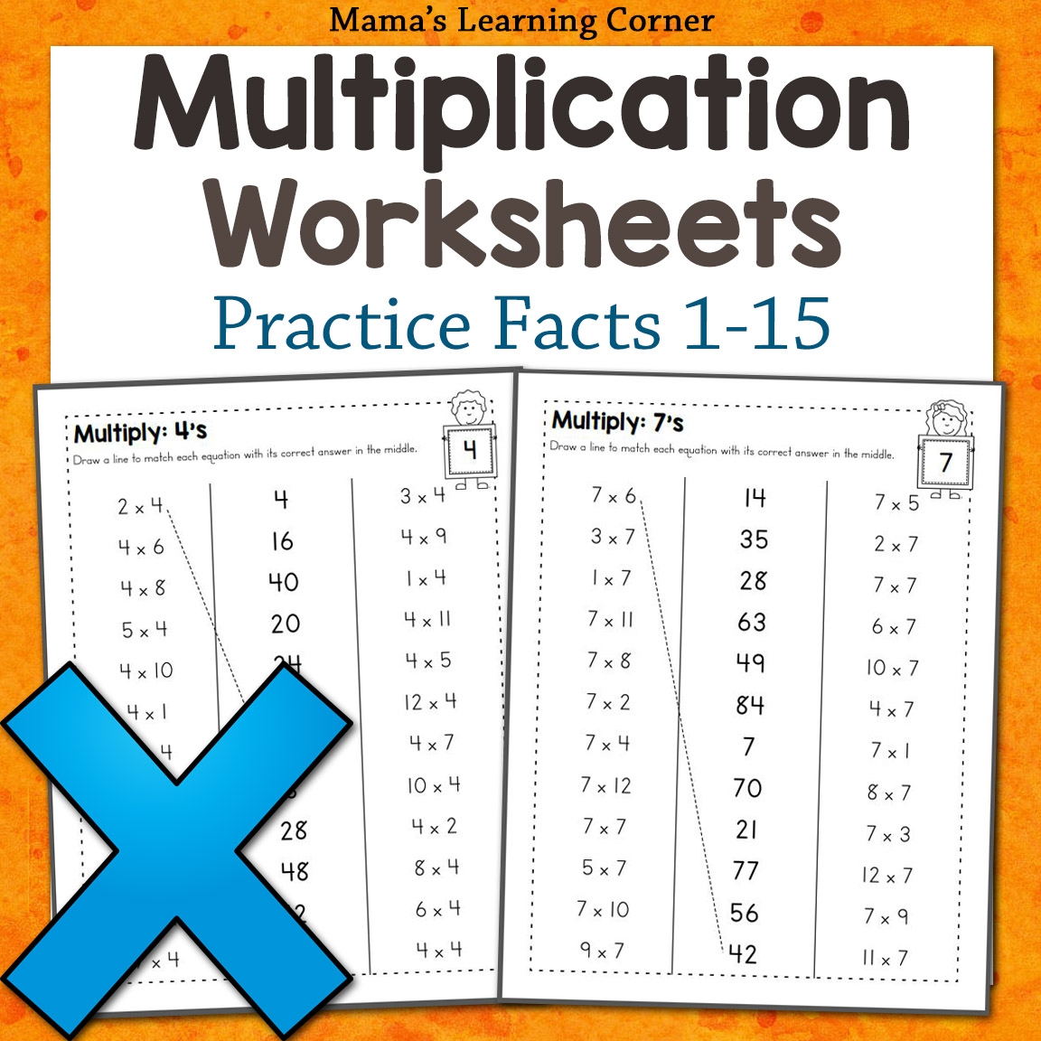 Multiplication Worksheets Numbers 1 Through 12 Mamas Learning Corner
