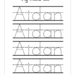 Name Trace Worksheet DIGITAL FILE Printable For Pre Schoolers kindergarteners Etsy