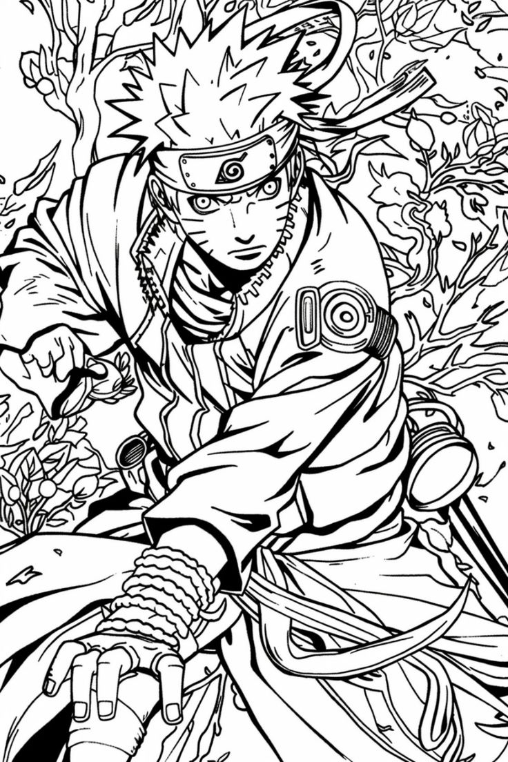 Naruto Coloring Pages Free Printable Coloring Pages