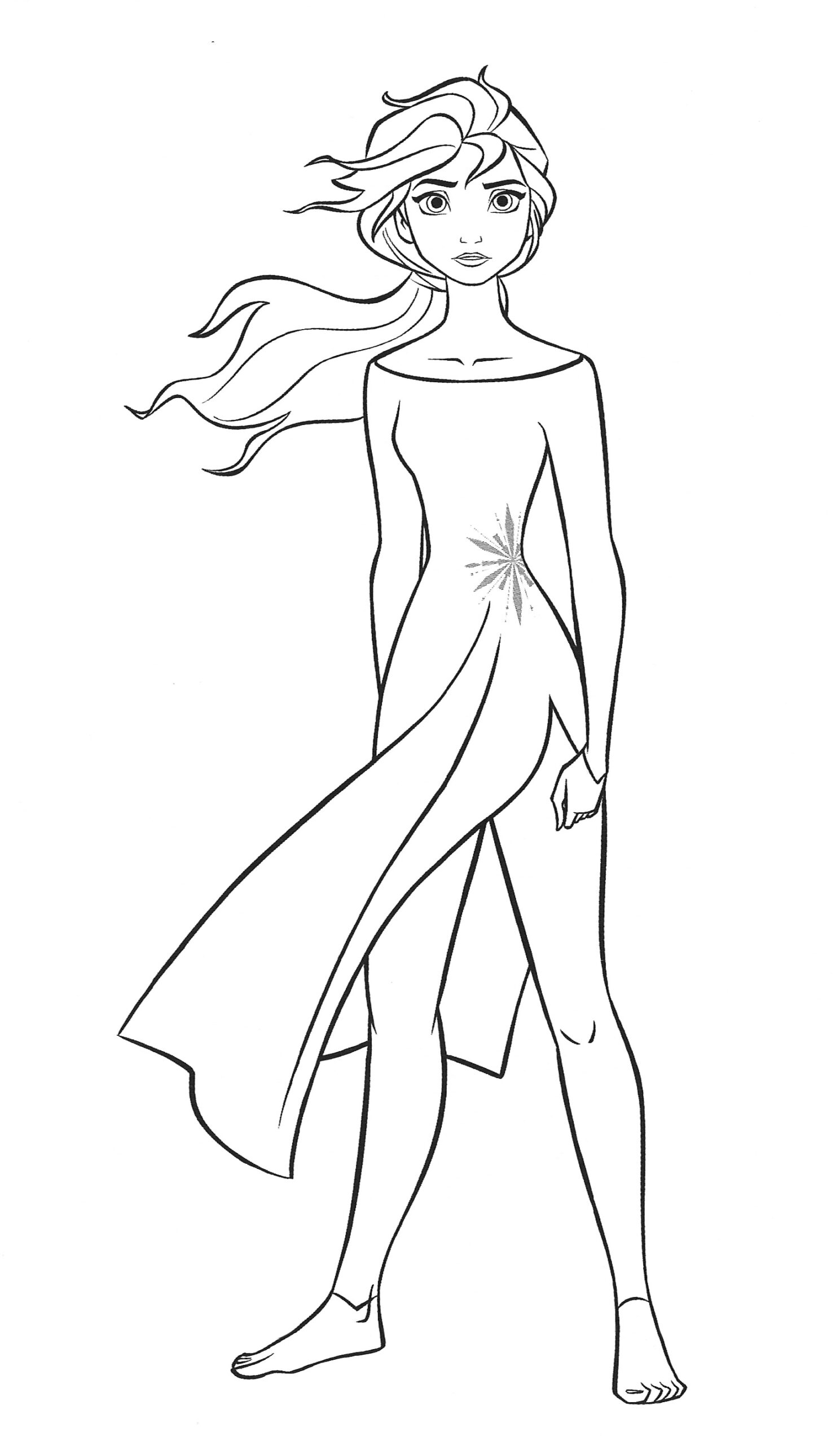 disney elsa coloring pages