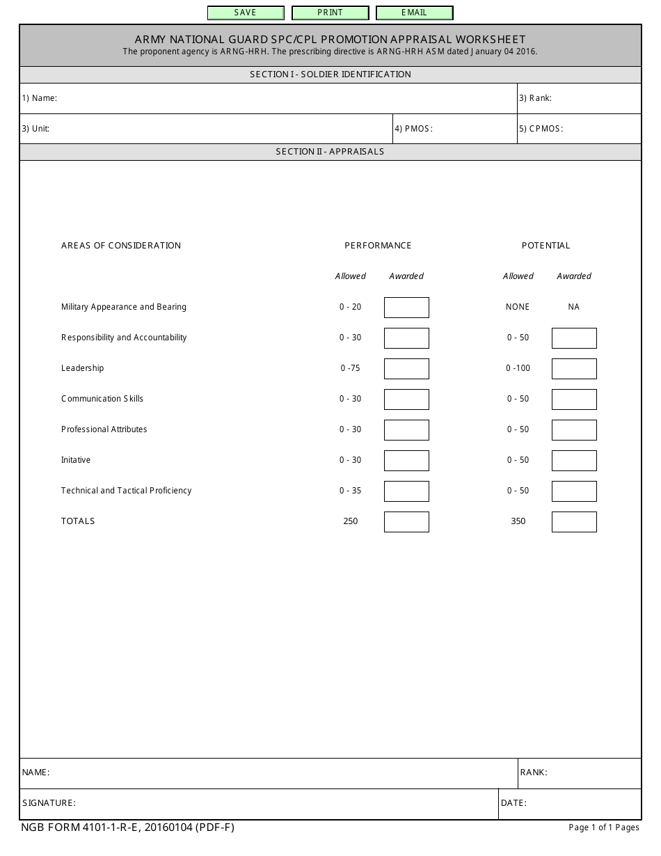 army promotion point worksheet