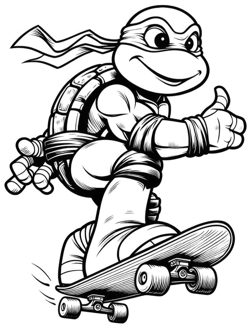 ninja turtle coloring pages