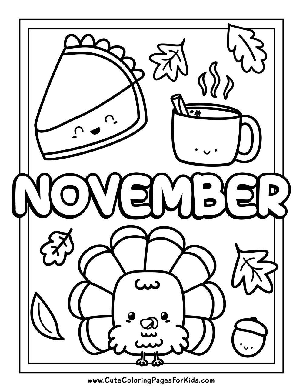 november coloring pages