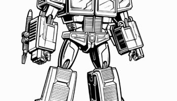 Optimus Prime Coloring Pages Free Printable 