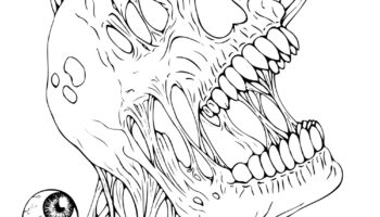 Paranoia Printable Horror Adult Coloring Page Lineart DIGITAL DOWNLOAD PDF File Etsy Israel
