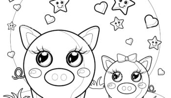 Pig Coloring Page Hi res Stock Photography And Images Alamy