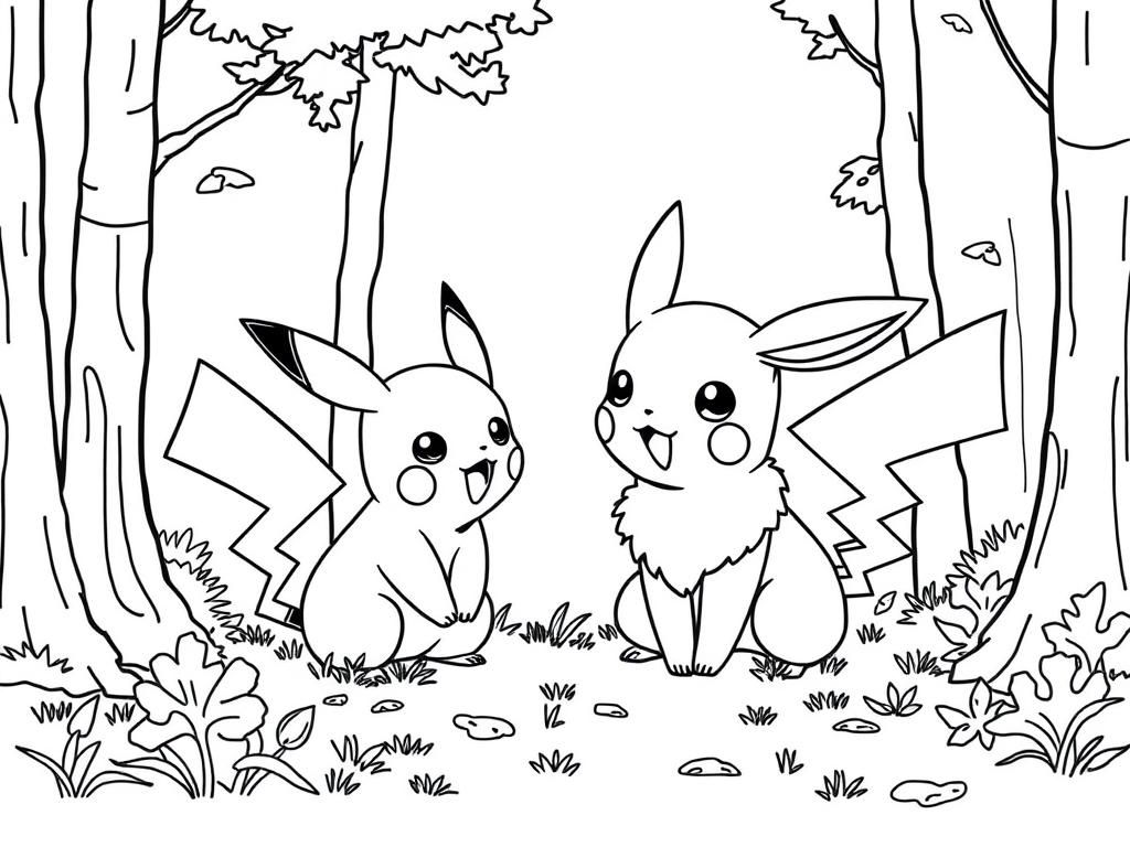 Pikachu Coloring Page Free Printable Coloring Page