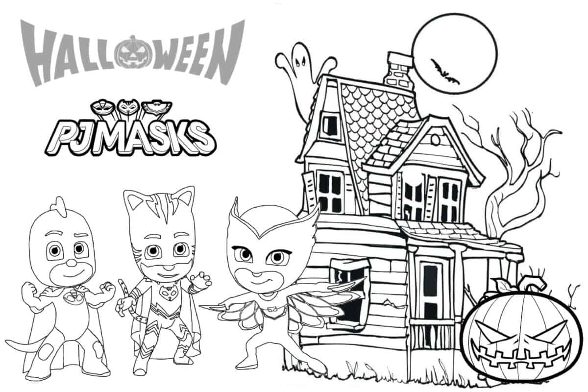 pj mask coloring pages