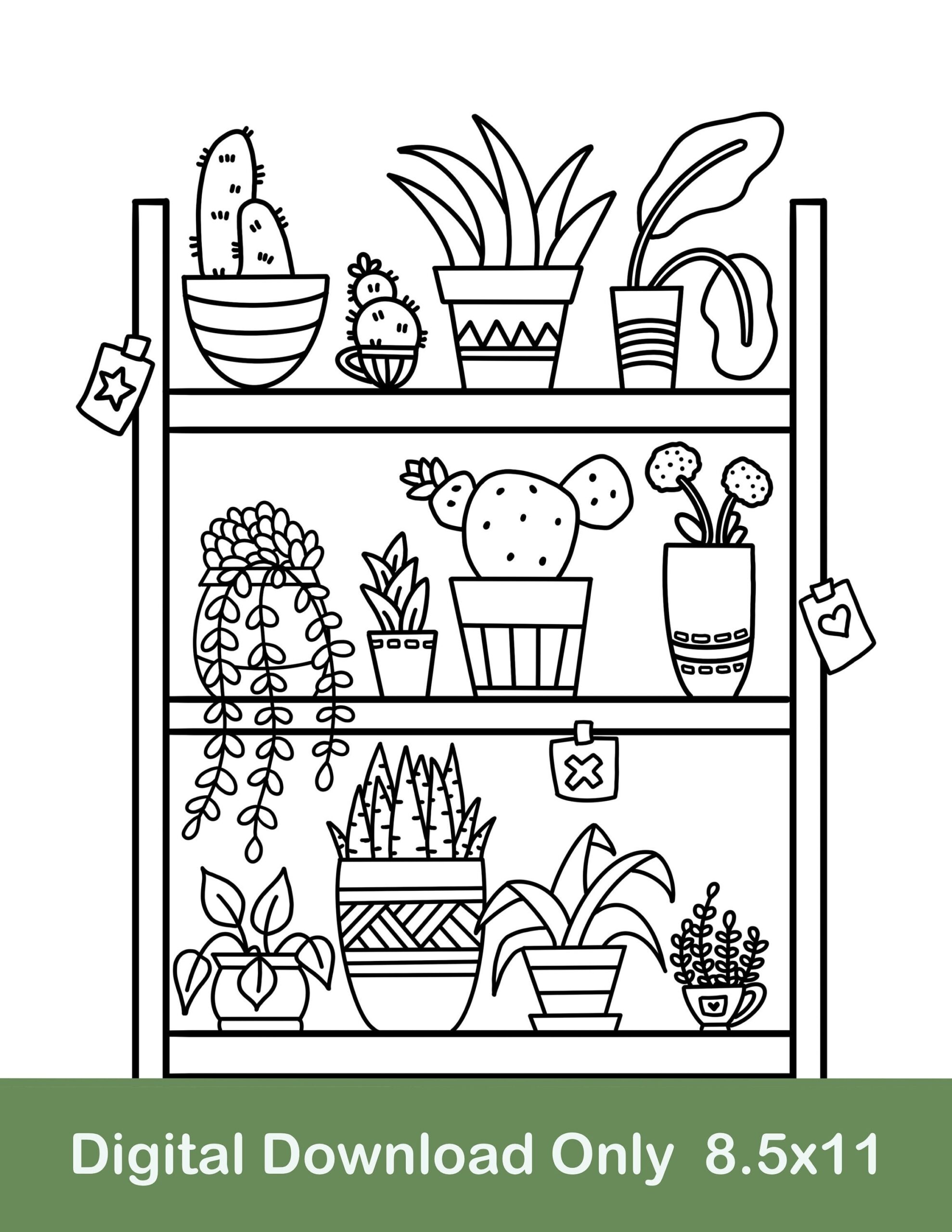 plant coloring pages