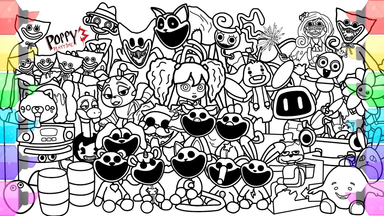 poppy playtime coloring pages
