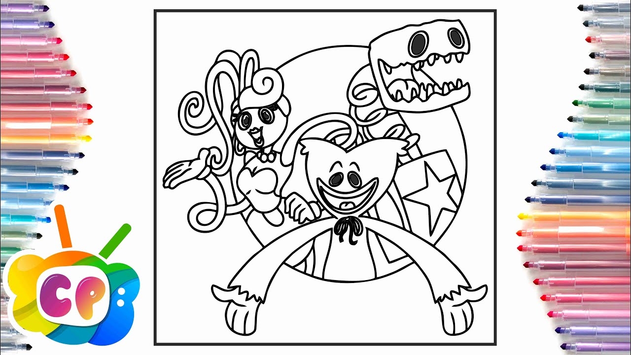 huggy wuggy coloring page huggy wuggy coloring page