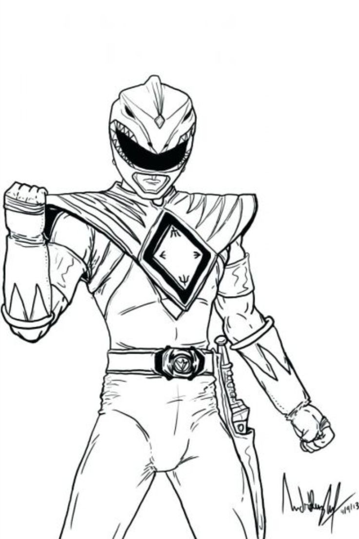 power rangers coloring pages