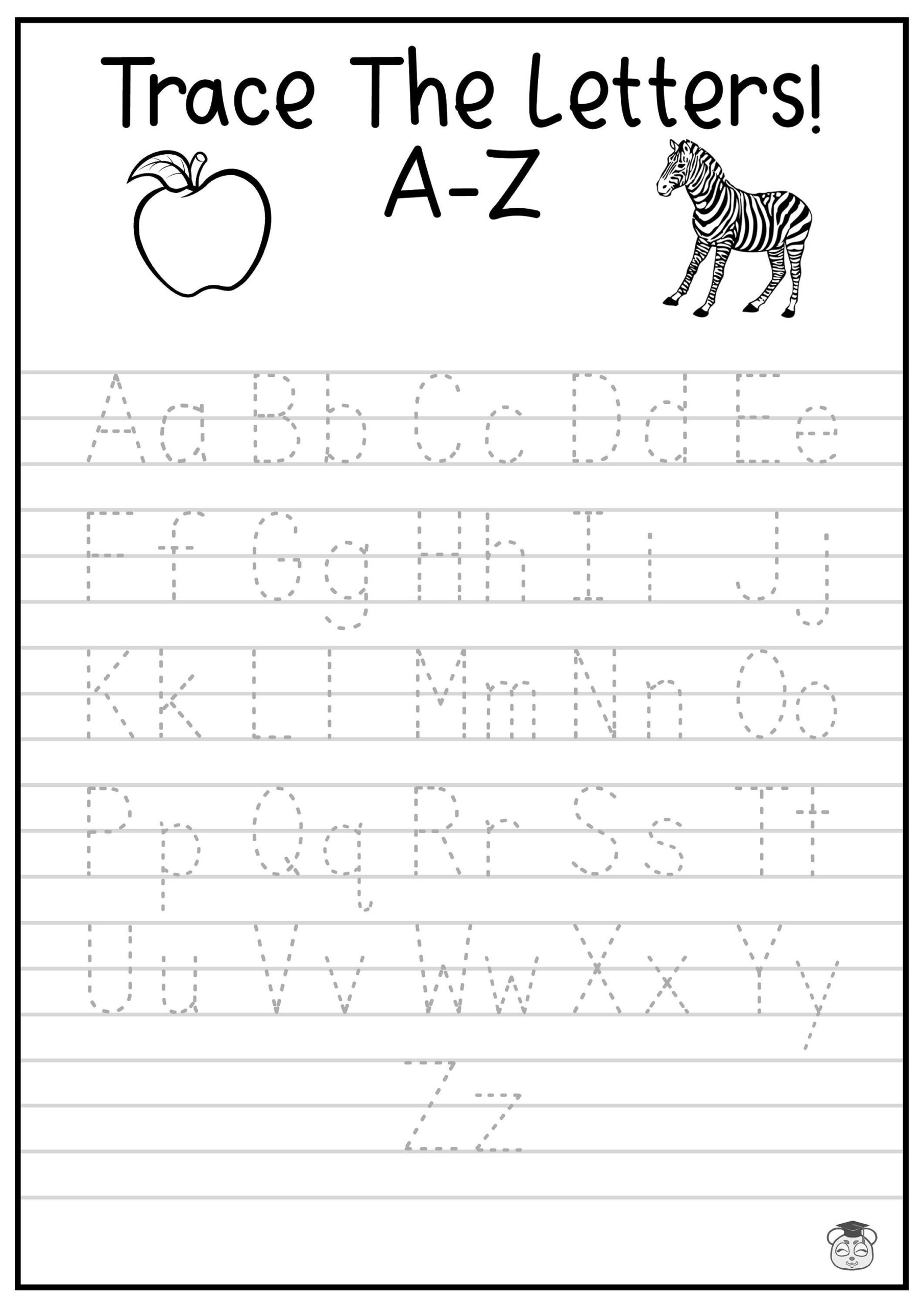 tracing letters worksheets