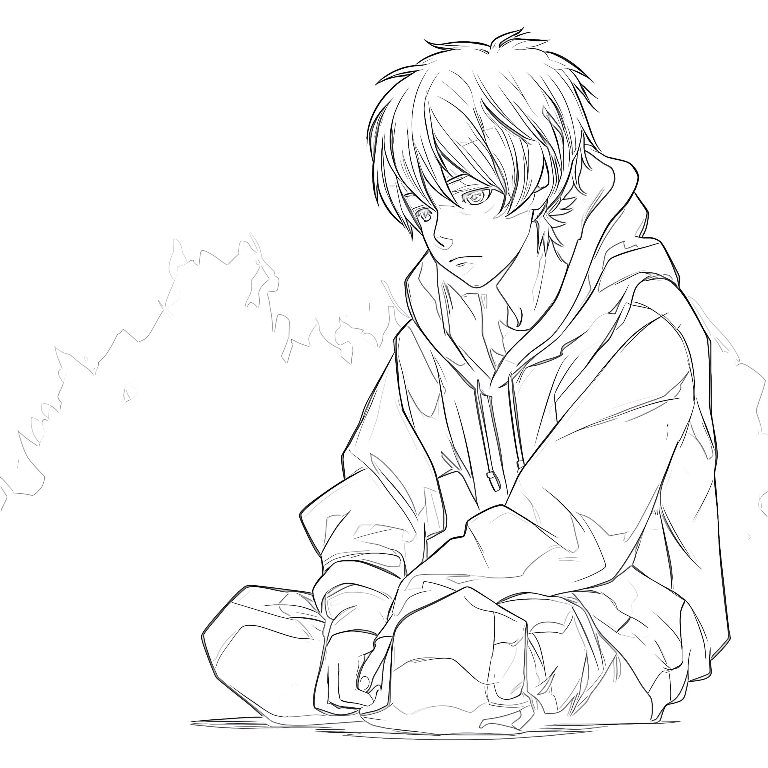 anime coloring page anime coloring page