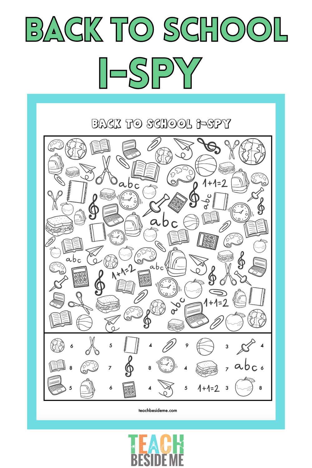 i spy worksheets