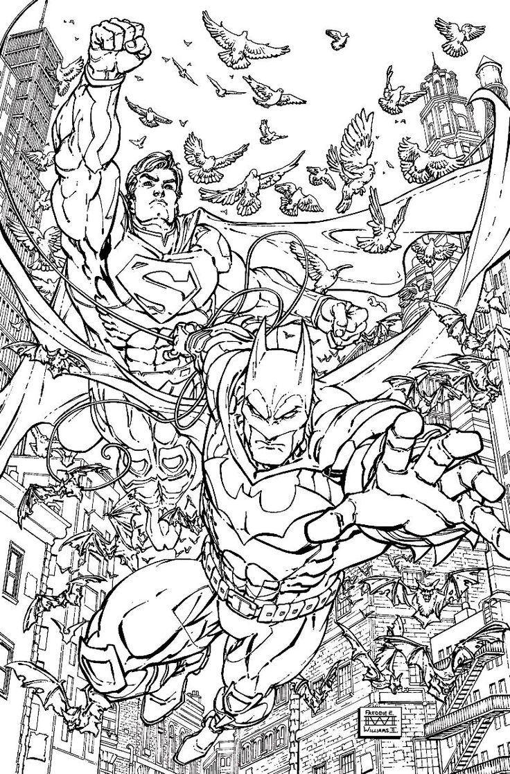 superhero coloring pages