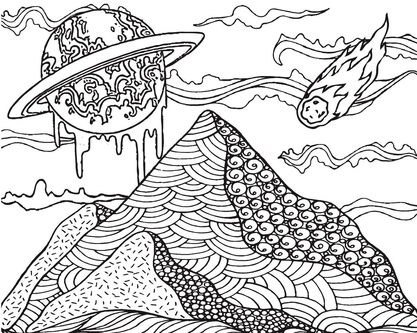 trippy coloring pages