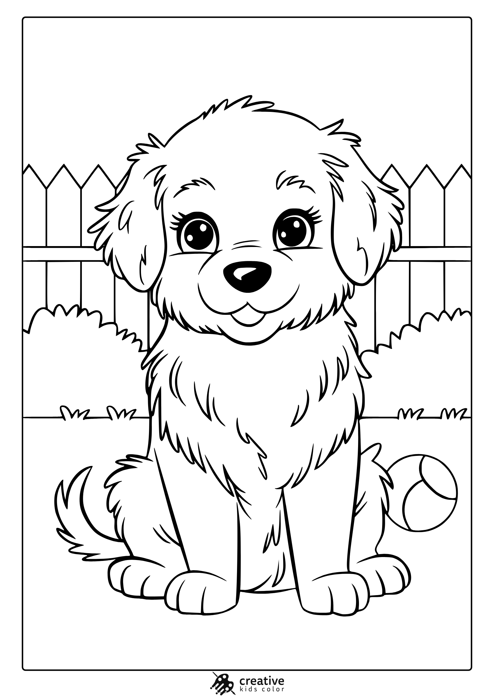 cute dog coloring pages