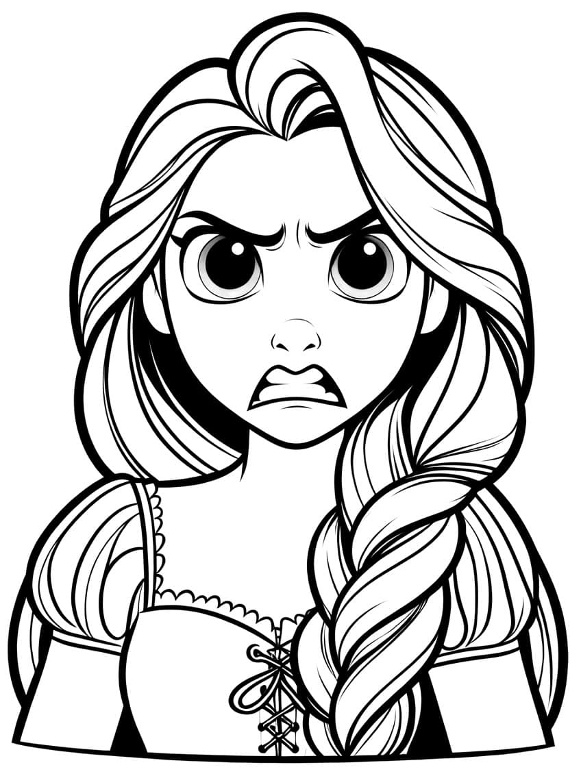 rapunzel coloring page