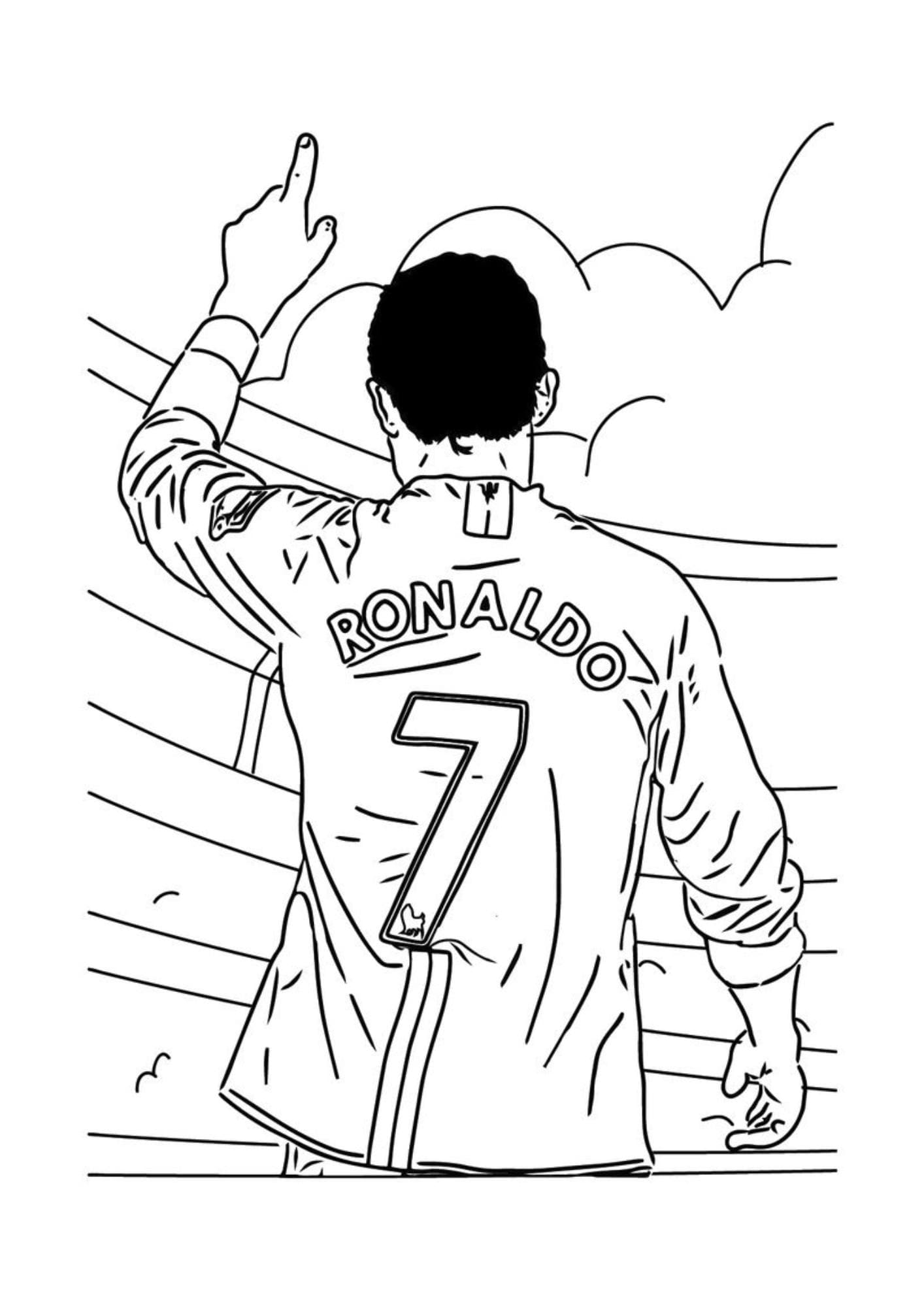 Ronaldo Coloring Book Soccer Star Printable 8 page Etsy