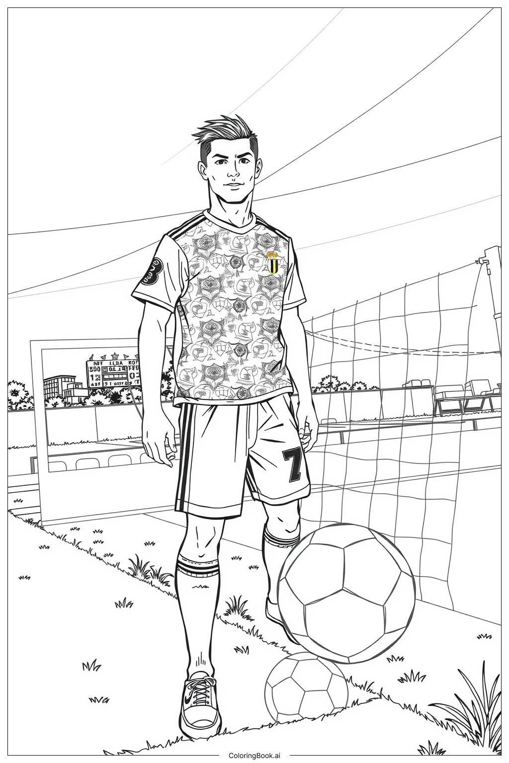 ronaldo coloring pages