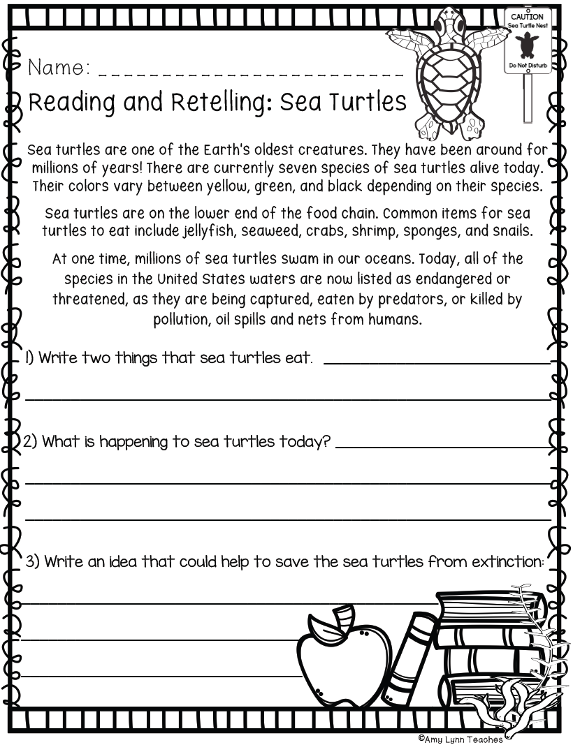 2nd grade reading worksheets