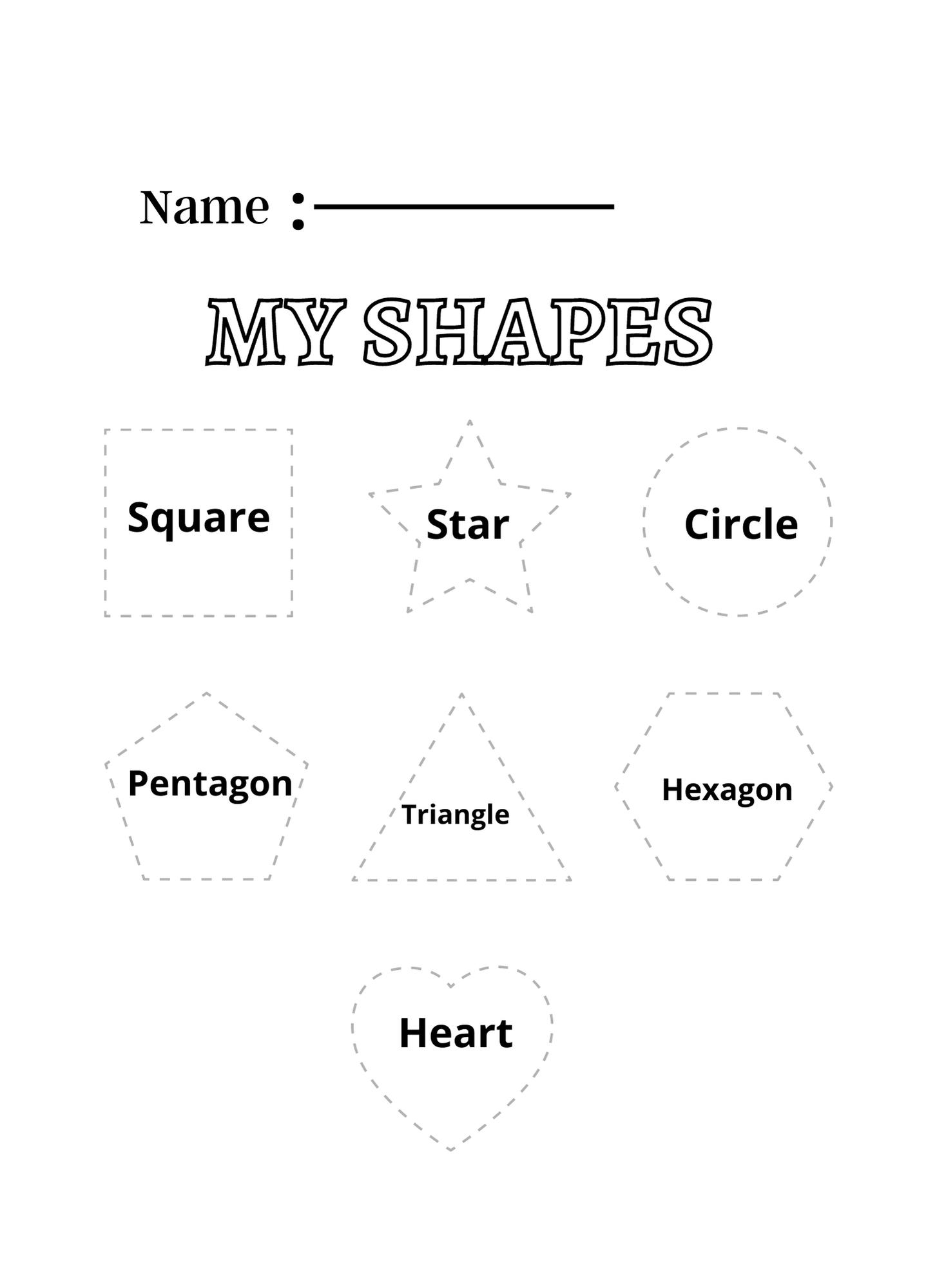 Shape Tracing Tracing Worksheet Worksheets For Kids Printable Worksheet Practice Sheets Shape W Made By Teachers