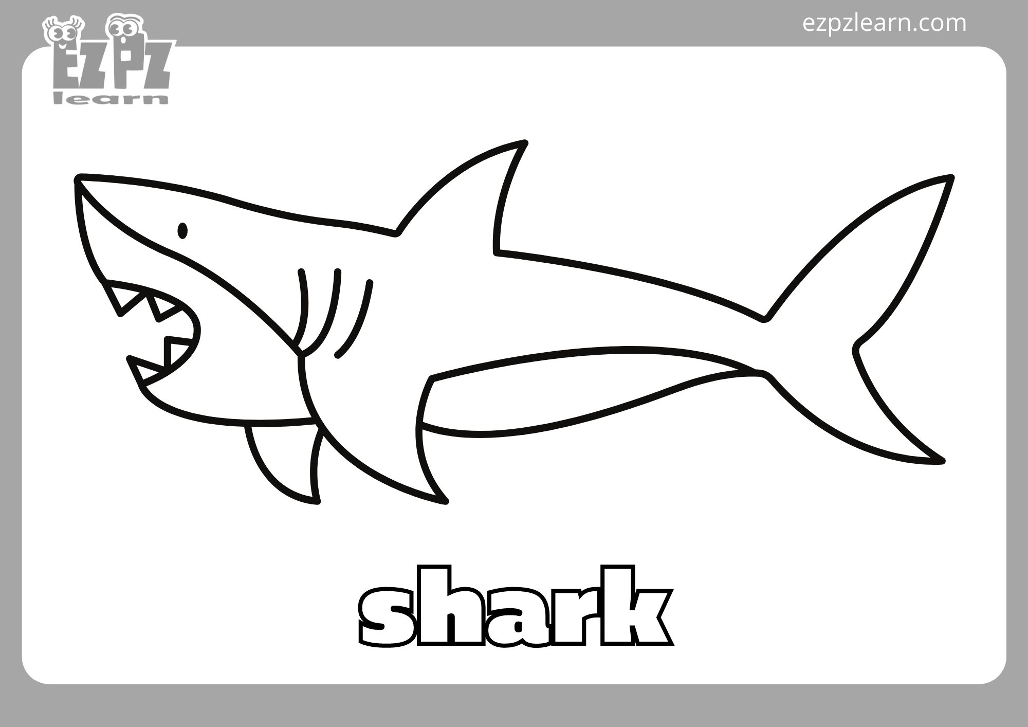 shark coloring pages