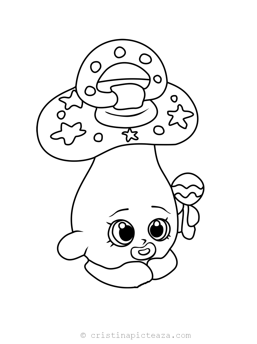 Shopkins Coloring Pages Season 2 Baby Cristina Is Painting
