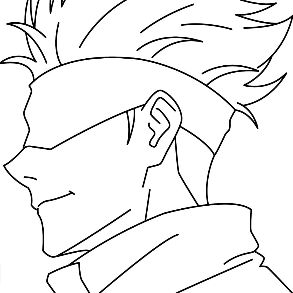 gojo coloring pages