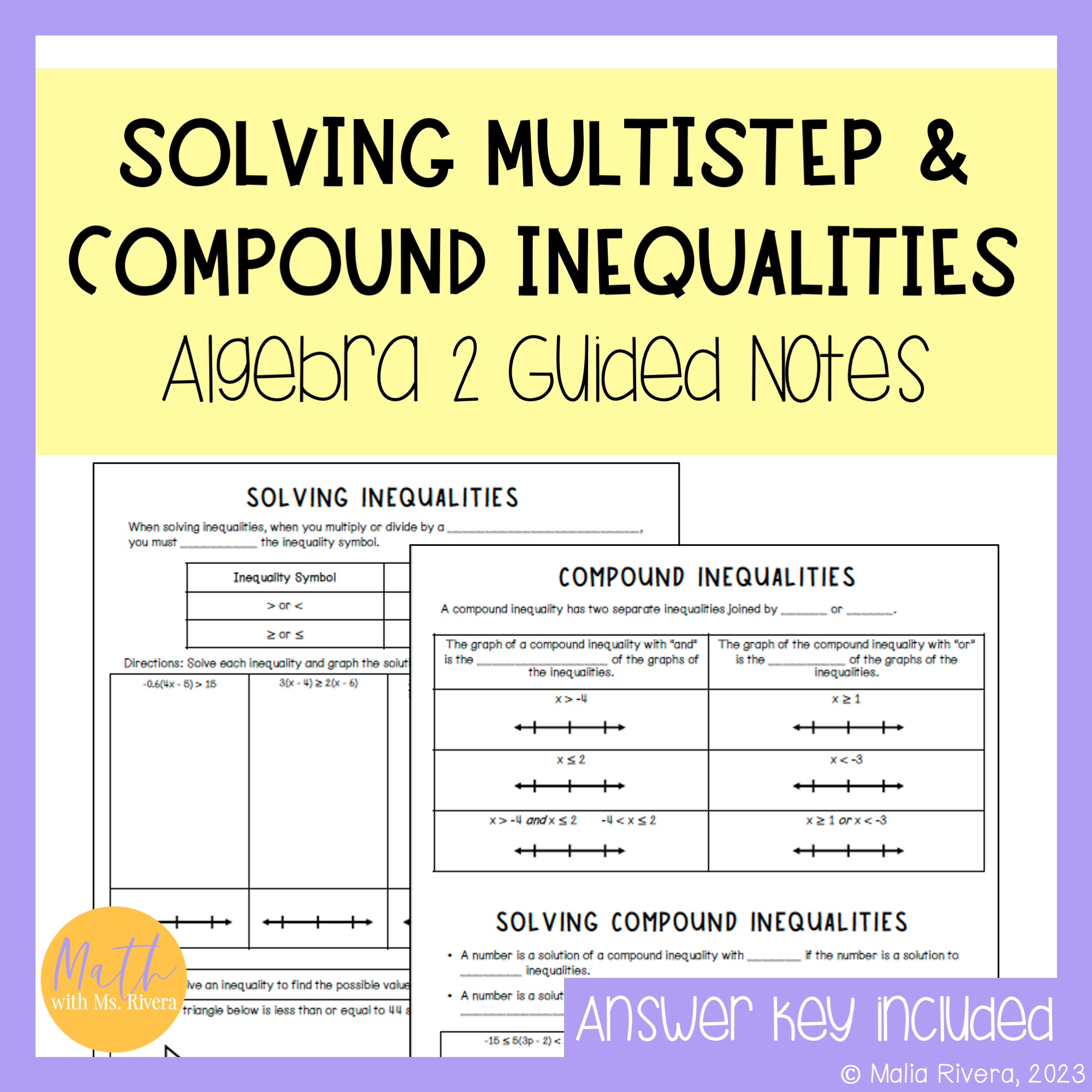 Solving Multi Step Compound Inequalities Classful