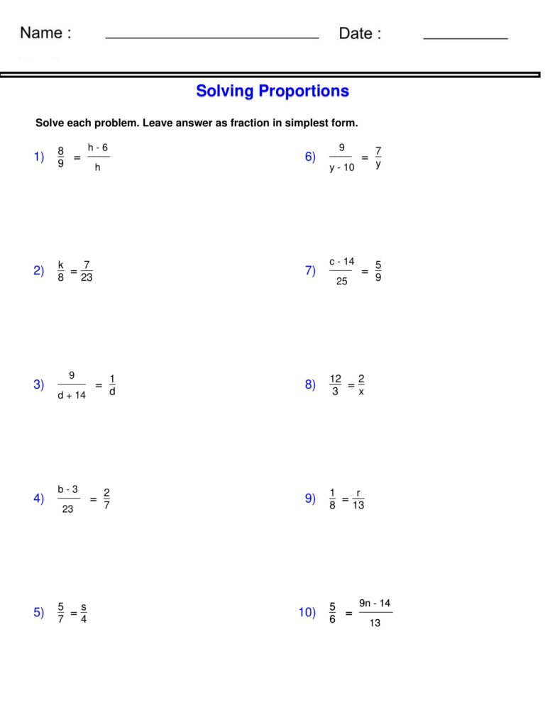 Solving Proportions Worksheets Similarity Worksheets Made By Teachers